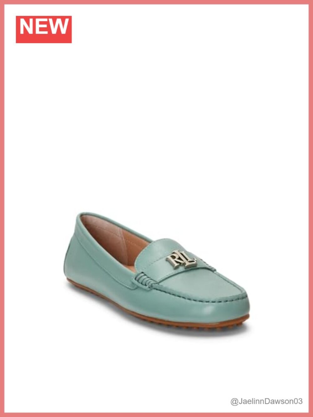 Lauren Ralph Lauren Women's Leather Slip-On Driver Loafer with Padded Insole